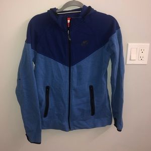 NIKE ZIP UP HOODIE BLUE SPORTSWEAR